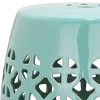 Circle Lattice Ceramic Garden Stool  - Safavieh - image 3 of 3