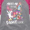 Girls' JoJo Siwa Meet Me On The Dance Floor  - Athletic Heather/Fuchsia - Medium - 2 of 4