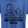 Women's - Peanuts - The Great Pumpkin Believer Short Sleeve Graphic T-Shirt - 2 of 4