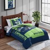NFL Seattle Seahawks Bed In A Bag Twin Sheet Set - 2 of 2
