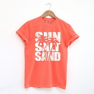 Simply Sage Market Women's Sun Salt Sand Short Sleeve Garment Dyed Tee - 1 of 2