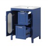KIGFTSOD 24" Bathroom Vanity with Sink, Bathroom Vanity Cabinet with Two Drawers and Door, Adjustable Shelf, Solid Wood and MDF - 4 of 4