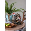 Okak 13.8IN Tall Water Fountain with Decorative Woodland Gnome, Tabletop Fountain with Polyresin Frame, Indoor Water Fountains, Brown - 4 of 4