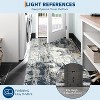 6x9 Grey Modern Abstract Area Rug, Washable Low Pile Stain-Resistant Carpet, Soft Contemporary Floor Mat for Living Room, Bedroom, Dining Room - 3 of 4