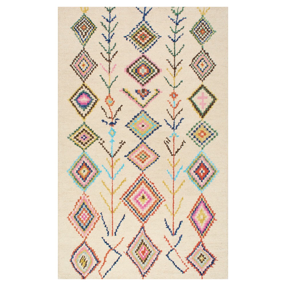 4'x6' Hand Tufted Belini Area Rug Ivory - nuLOOM