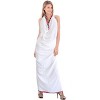 LA LEELA Women's Beachwear Summer Beach Bikini Wraps Sarong Coverups Wrap Swim Cover Up Swimwear Swimsuit Coverups for Women One Size White,Solid - 2 of 4