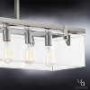 Urban Ambiance Luxury Modern Farmhouse Chandelier,  15-3/4"H x 36-3/4"W,  Brushed Nickel Finish, UHP2441 - 4 of 4