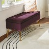 Hippolytus Storage Bench with Nailhead Trim and Button-tufted for Bedroom| ART OF LIVING DESIGNS - 2 of 4