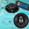 3-Way Universal Car Stereo Speakers for Enhanced Sound Quality with Durable Design, Compact Size, Fits Most Vehicles - 2 of 4