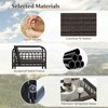 Tangkula 8PCS Furniture Set Outdoor Wicker Conversation Bistro Set w/ Soft Cushions Patio - 4 of 4