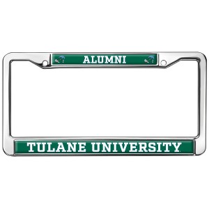 Tulane University Alumni Logo Full Size Standard License Plate Metal Frame - 1 of 4