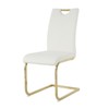 NicBex Modern Dining Chairs with Faux Leather Padded Seat,Armless Chairs with Chrome Metal Legs for Kitchen,Living Room - 4 of 4