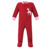 Hudson Baby Infant Girls Fleece Zipper Sleep and Play 2pk, Christmas Unicorn - 2 of 3