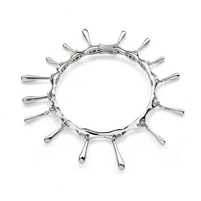 Lucy Quartermaine Short Drop Bangle - Stylish Sterling Silver Design
