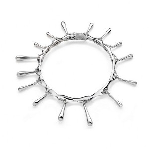 Lucy Quartermaine Short Drop Bangle - Stylish Sterling Silver Design - 1 of 3