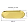 Unique Bargains Stainless Steel Mirror Polished Decorative Rust-resistant Tray - 2 of 4