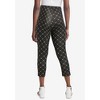 Jessica London Women's Plus Size Everyday Stretch Cotton Capri Legging - 3 of 4