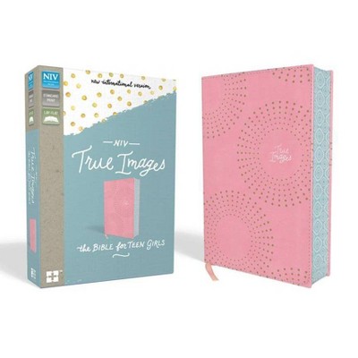 NIV, True Images Bible, Imitation Leather, Pink - by  Zondervan (Leather Bound)