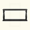 KIGFTSOD Vintage Wood Grain Console Table with Bottom Shelf and Four Vase Legs, Suitable for Entryway, Hallway, Living Room, Bedroom - 3 of 4