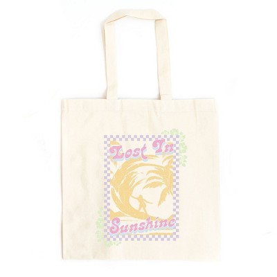 City Creek Prints Lost In Sunshine Canvas Tote Bag - 15x16 - Natural