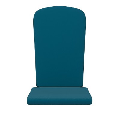 Teal High-Back Adirondack Chair Cushions for Indoor/Outdoor Use