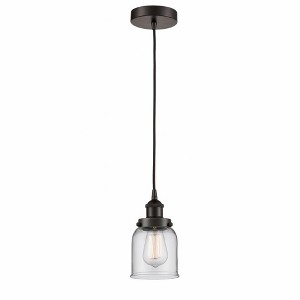 Bell - 1 Light Cord Hung Mini Pendant In Modern Style-9.5 Inches Tall and 5 Inches Wide - 1 of 1