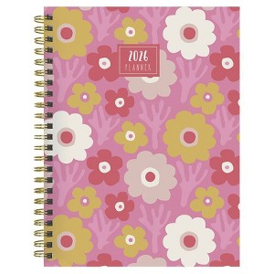TF Publishing 8"x6.5" 2026 Pink Pretty Petals Medium Weekly Monthly Planner - 1 of 4