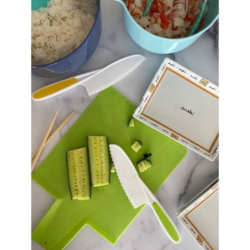 Tovla Jr. Kitchen Knife and Foldable Cutting Board Set Green, 6 of 18