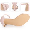 Perphy Women's Ankle Straps Open-Toe Stiletto High Heels - 3 of 4