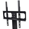 Aghana Digitals Black TV Pedestal Stand with Height Adjustment, Tempered Glass Base, Fits 26-42 - 2 of 4
