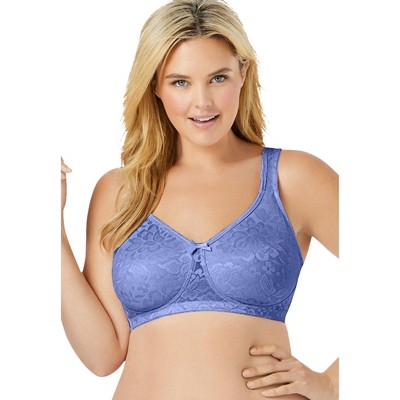 Comfort Choice Women's Plus Size Jacquard Wireless Bra