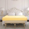 PiccoCasa Satin Solid Silky Deep Pocket Bed Fitted Sheet 1 Pc - 3 of 4