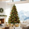 EROMMY 7.5Ft Pre-Lit Christmas Tree With 500 Incandescent Warm White Lights, Pine Cones And Ornament - 4 of 4