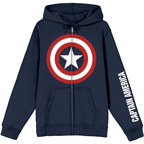 Captain america 2024 zip up hoodie