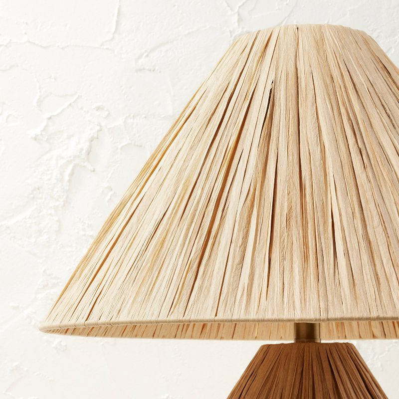 Faux Raffia Table Lamp Brown (Includes LED Light Bulb) - Opalhouse&#8482; designed with Jungalow&#8482;, 5 of 9
