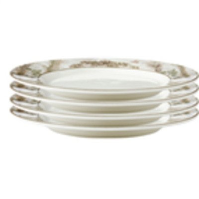 Spode Kit Kemp 11" Tall Trees Dinner Plate Set of 4 | Enchanted Forest Design | Stylish Table Setting| Porcelain | Dishwasher and Microwave Safe