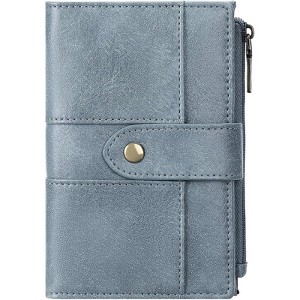 Clotth Womens Wallet RFID Blocking PU Leather Slim Bifold Wallet -with 13 Slots,3 ID Windows & Zipper Pocket,for Daily Carry,Travel - 1 of 4