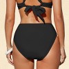 Women's Chic Red Crochet Trim High-Rise Bikini Bottoms - Cupshe - 2 of 4