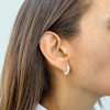 Adornia Tarnish Resistant 14k Gold Plated Pearl Huggie Hoops - 2 of 4