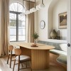 Lirago 67" Nordic Style Oval Dining Table - for 6 People 67*33.5 Natural - 3 of 4