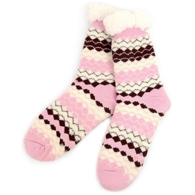 Women's Plush Winter High Pile Fleece Lining Slipper Socks