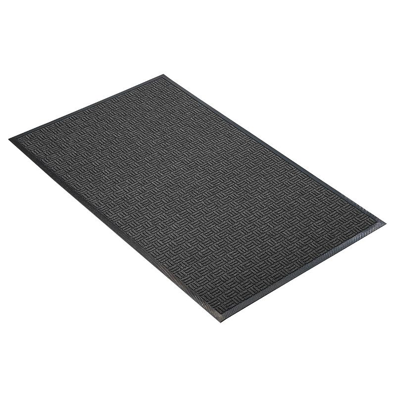 4&#39;x6&#39; Solid Doormat Charcoal - HomeTrax, 1 of 5