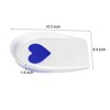 Unique Bargains Silicone Heel Support Cup Pads Orthotic Insole Plantar Care Heel Pads Love Pattern Size 33-39 4Pcs - 4 of 4