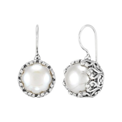 Silpada 'Closer Than Ever' Sterling Silver Freshwater Pearl Drop Earrings
