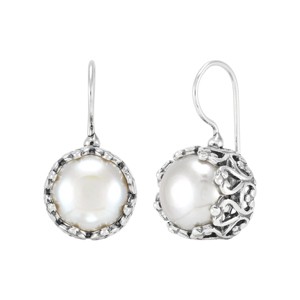 Silpada 'Closer Than Ever' Sterling Silver Freshwater Pearl Drop Earrings - 1 of 4