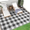 Waterproof Outdoor Rug for Patio, Reversible Plastic Straw Camping Rug Carpet, RV Mat, for Deck, Backyard, Balcony, Porch - 4 of 4