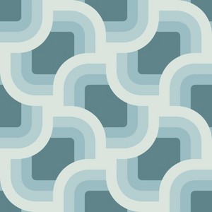 Nicole Miller Retro Geo Spa Peel & Stick Wallpaper - 1 of 4