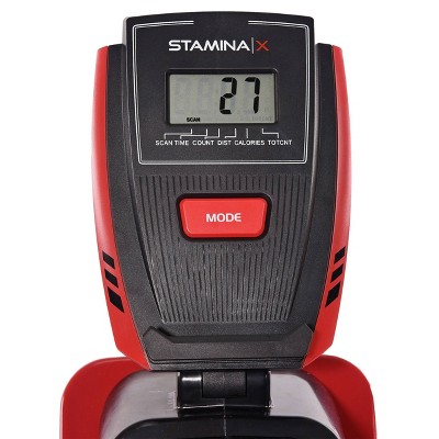 stamina x magnetic rowing machine with electronic monitor