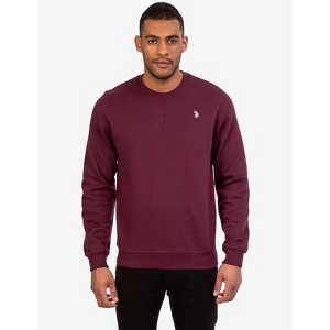 U.S. Polo Assn. Men's Long Sleeve Popover Crew Neck Fleece Sweatshirt - 1 of 4