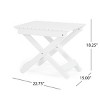 Folding Acacia Wood Outdoor Side Table, Small Portable Camping Table for Patio, Balcony or Travel – Cuddlewood - 4 of 4